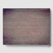 Sonnenblumen Rustikale Hochzeit im Herbst Gästebuch (Rückseite)