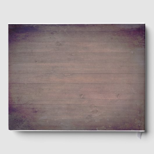 Sonnenblumen Rustikale Hochzeit im Herbst Gästebuch (Rückseite)