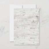 Sonnenblumen & Rustikale Holzfarm Hochzeit Vielen Dankeskarte (Rückseite)