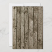 Sonnenblumen Rustikale Holzleuchten Erster Geburts Einladung (Rückseite)