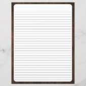 Sonnenblumen Rustikale Holzrezeptkarte Binder Beil (Rückseite)