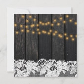 Sonnenblumen rustikale Landhausholz Hochzeit Einladung (Rückseite)