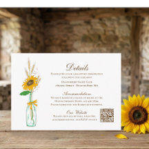 Sonnenblumen Rustikale Landhochzeitdetails