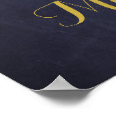 Sonnenblumen rustikale Lichter Hochzeit im Herbst Poster (Ecke)