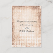 Sonnenblumen rustikale Mason Glas Hochzeit Empfang Begleitkarte (Rückseite)