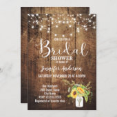 Sonnenblumen Rustikales Brautparty (Vorne/Hinten)