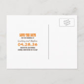 Sonnenblumen Rustikales Foto Save the Date Postkar Ankündigungspostkarte (Rückseite)