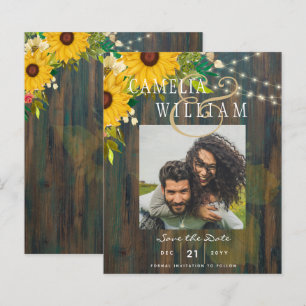 Sonnenblumen Rustikales Holz FOTO Hochzeit speiche
