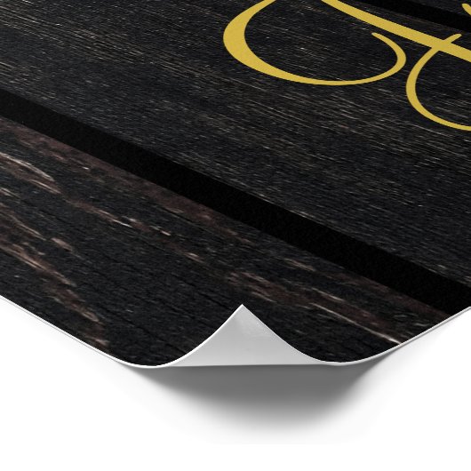 Sonnenblumen rustikales Holz Hochzeit im Herbst Be Poster (Ecke)