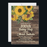 Sonnenblumen Rustikales Holz Land 50. Geburtstag Einladung<br><div class="desc">Rustikales braunes Holz und gelbe Sonnenblumen 50. Geburtstagsfeier Einladung für Frauen. Kontaktieren Sie mich für Hilfe bei der Anpassung oder um passende Produkte anzufordern.</div>