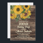 Sonnenblumen Rustikales Holz Land 50. Geburtstag Einladung<br><div class="desc">Rustikales braunes Holz und gelbe Sonnenblumen 50. Geburtstagsfeier Einladung für Frauen. Kontaktieren Sie mich für Hilfe bei der Anpassung oder um passende Produkte anzufordern.</div>