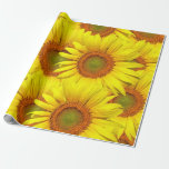 Sonnenblumen Rustikales Land Blumengelb Geschenkpapier<br><div class="desc">Sonnenblumen Rustikales Land Blumenzwiebelpapier. Vintage Blume.</div>