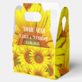 Sonnenblumen Rustikales Land Blumengelb Geschenkschachtel (Geöffnet)