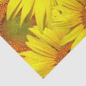 Sonnenblumen Rustikales Land Blumengelb Seidenpapier (Detail)