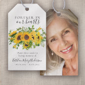 Sonnenblumen Saatpackung Gedenkfeier Beerdigung Ta Geschenkanhänger