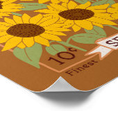 Sonnenblumen-Samenpaket Poster (Ecke)