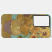 Sonnenblumen Samsung Galaxy Hülle (Linke Seite)