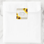 Sonnenblumen Save the Date Aufkleber Sonnenblume1 (Tasche)