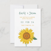 Sonnenblumen Save the Date Einladung (Vorderseite)