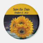 Sonnenblumen Save the Date Sonnenblumen Event Gefa Magnet (Vorne)