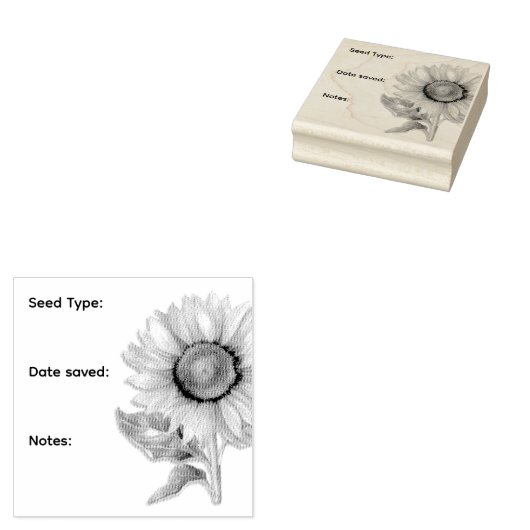 Sonnenblumen, Saver Gummistempel (Stempel)