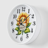 Sonnenblumen-Schatz-Wanduhr Uhr (Winkel)