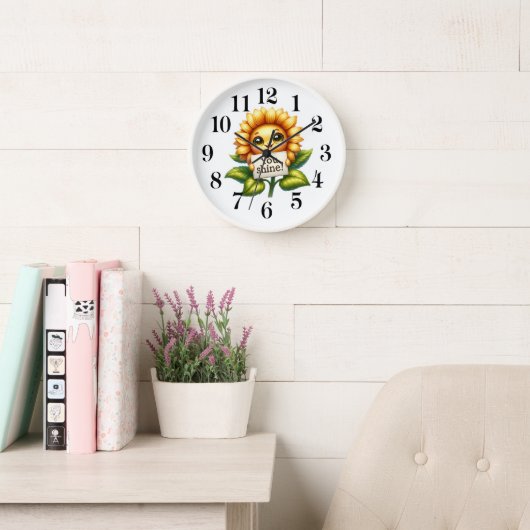 Sonnenblumen-Schatz-Wanduhr Uhr (Lesesaal)