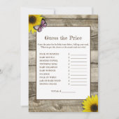 Sonnenblumen schätzen die preiswerte Babydusche |  Einladung (Vorderseite)