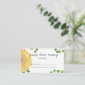 Sonnenblumen schätzen, wie viele Korksteinfelder B Begleitkarte (Stehend Vorderseite)