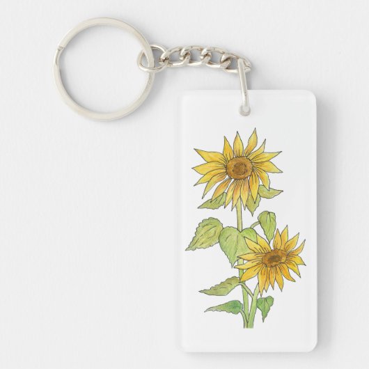 Sonnenblumen Schlüsselanhänger (Vorderseite)