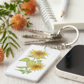 Sonnenblumen Schlüsselanhänger (Vorderseite rechts)