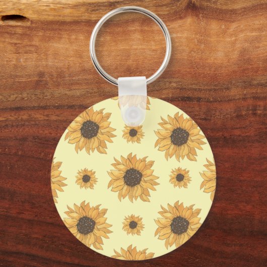 Sonnenblumen Schlüsselanhänger (Vorderseite)
