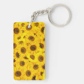 Sonnenblumen Schlüsselanhänger (Rückseite)