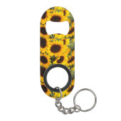 Sonnenblumen Schlüsselanhänger Flaschenöffner (Rückseite)