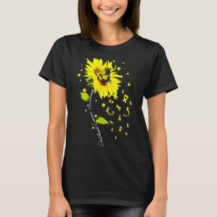 Sonnenblumen-Schmetterling Gol zur Sensibilisierun T-Shirt