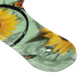 Sonnenblumen-Schmetterling Schneidebrett (Ecke)