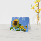 Sonnenblumen & Schmetterlinge Karte (Gelbe Blume)