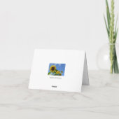 Sonnenblumen & Schmetterlinge Karte (Rückseite)