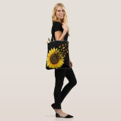 Sonnenblumen Schmetterlinge Tasche (Am Model)