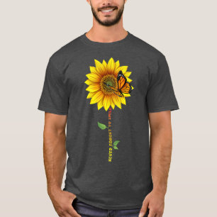 Sonnenblumen Schmetterlinge Vergessen Sie nie, Smi T-Shirt