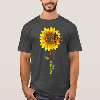 Sonnenblumen Schmetterlinge Vergessen Sie nie, Smi T-Shirt