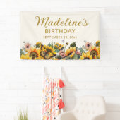 Sonnenblumen Schmetterlingsfrauen zum Geburtstag Banner (Insitu)