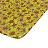 Sonnenblumen-Schneidbrett Schneidebrett (Ecke)