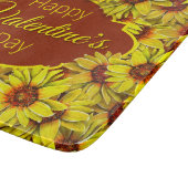 Sonnenblumen-Schneidbrett Schneidebrett (Ecke)