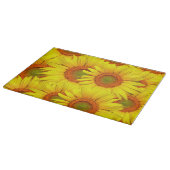 Sonnenblumen Schneidebrett (Ecke)