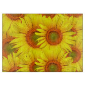 Sonnenblumen Schneidebrett (Vorderseite)