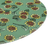 Sonnenblumen Schneidebrett (Ecke)