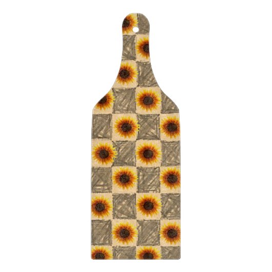 Sonnenblumen Schneidebrett (Vorderseite)
