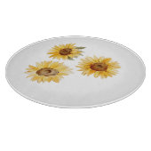 Sonnenblumen Schneidebrett (Ecke)