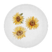 Sonnenblumen Schneidebrett (Vorderseite)